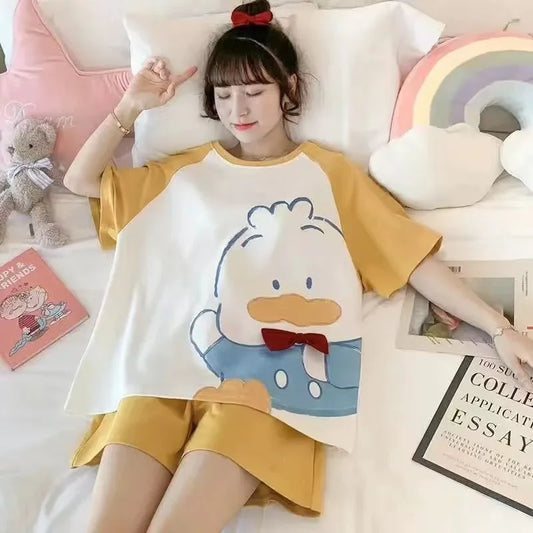 Two-Piece Pajama Short-Sleeved - Palm and Thread