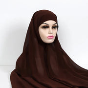 Chiffon Hijab With Underscarf Cap Bonnet Instant - Palm and Thread