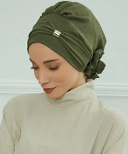 Plain Instant Turban Hat Inner Hijab - Palm and Thread