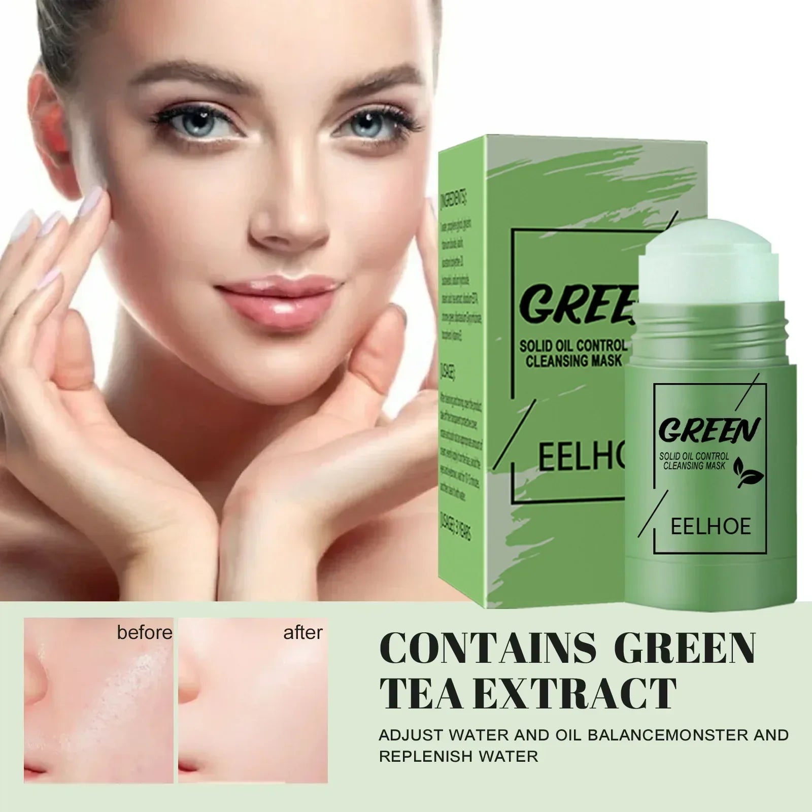 Green Tea Cleansing Solid Face Mask - Palm and Thread
