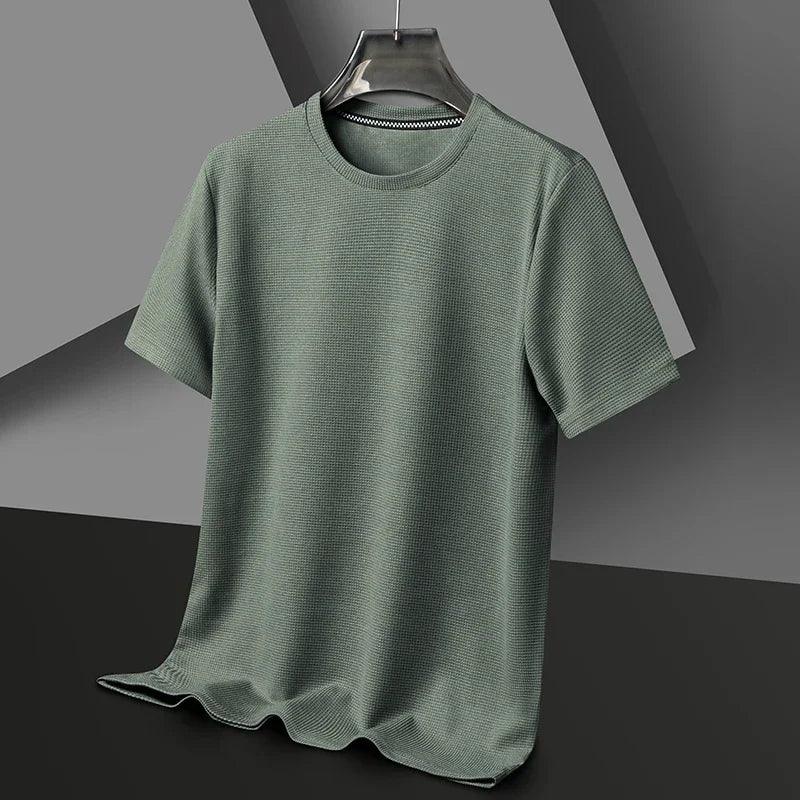 Polo Waffle Solid T-shirt - Palm and Thread