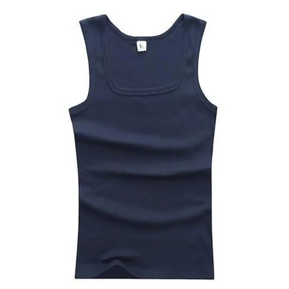 Basic Elastic tank top Pure Cotton Sleeveless t-shirt - Palm and Thread