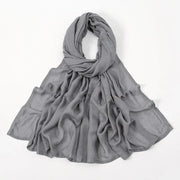Thin Plain Shawl Soft Viscose Rayon Headscarf - Palm and Thread