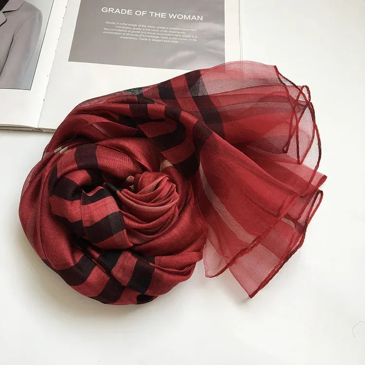 Silk & Wool Four Seasons Scarf - Palm and Thread