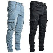 Elastic Denim Cargo Pant - Palm and Thread