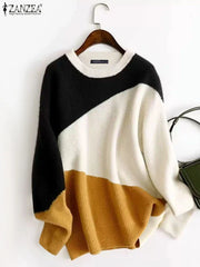 Loose Pullovers Round Neck Top - Palm and Thread