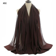 Solid Chiffon Shawl Scarf - Palm and Thread