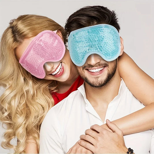 Gel Eye Mask Reusable Beads for Hot & Cold Therapy - Palm and Thread