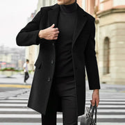 British style long-sleeved woolen coat