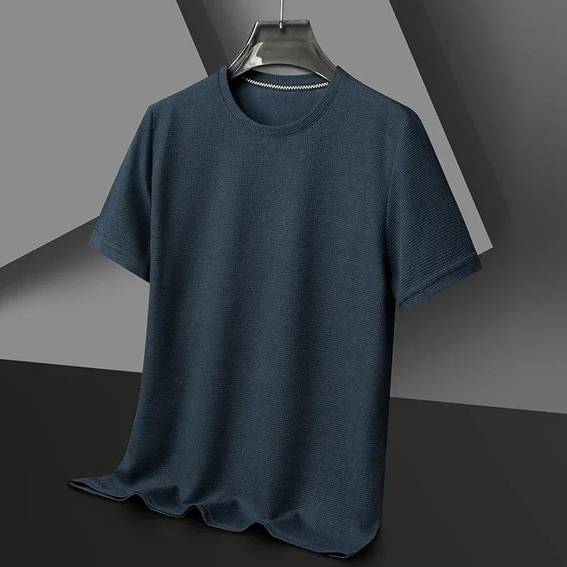 Polo Waffle Solid T-shirt - Palm and Thread