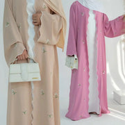 Embroidery Cardigan Abaya Kaftan - Palm and Thread
