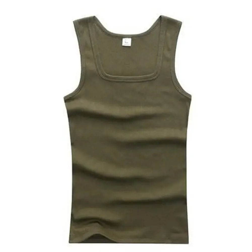 Basic Elastic tank top Pure Cotton Sleeveless t-shirt - Palm and Thread