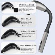 Fascia Gun with Extended Handle and Elbow - Palm and Thread