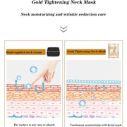 Golden Moisturizing Light Fine Line Anti-aging Moisturizing Neck Mask - Palm and Thread