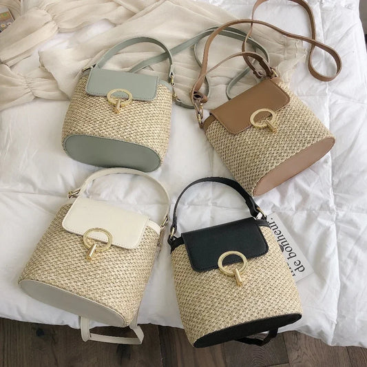 Beach Vacation Woven Bag - Palm and Thread
