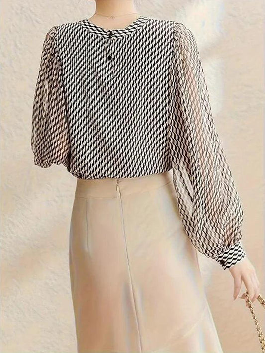 Stylish chiffon Blouse - Palm and Thread