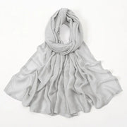Thin Plain Shawl Soft Viscose Rayon Headscarf - Palm and Thread