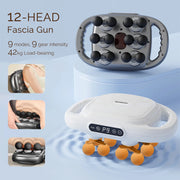12-Head Fascia Body Massage Gun - Palm and Thread