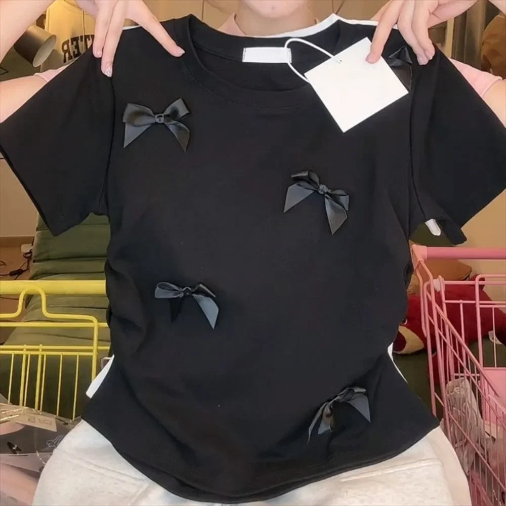 Elegant Ballet Bowknot T Shirt - Palm and Thread