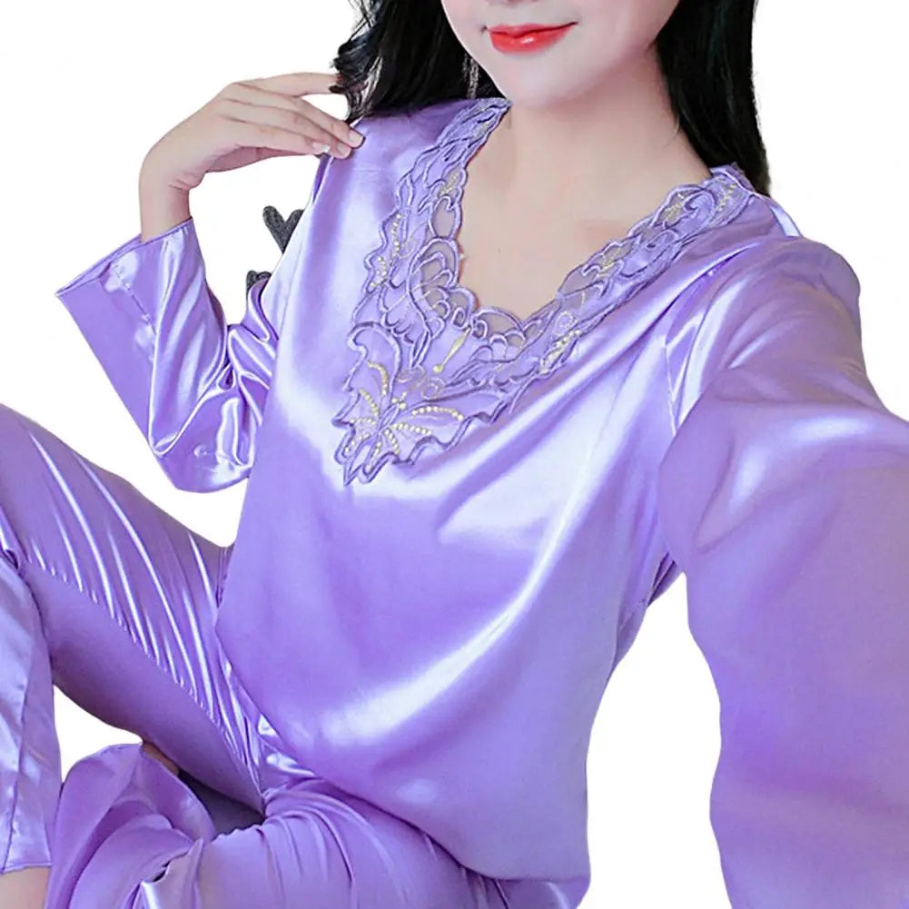 Silk Satin Pajama - Palm and Thread