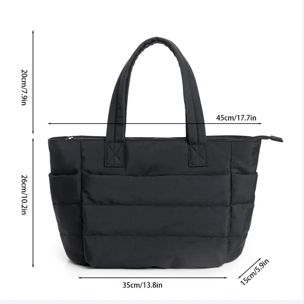 Large Capacity Solid Color Handbag - Palm and Thread