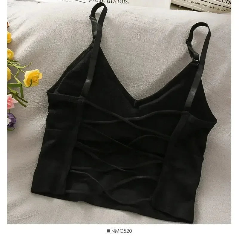 Crop Top Off Shoulder Sleeveless Camisole - Palm and Thread