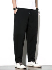 Cotton Linen Baggy Casual Trouser - Palm and Thread