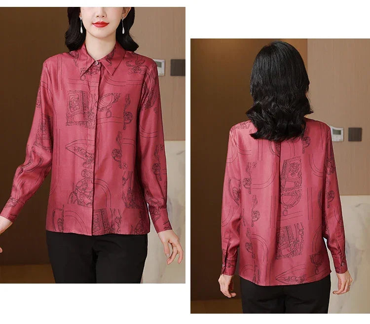 Luxury Brand Design Vintage Print Top - Palm and Thread