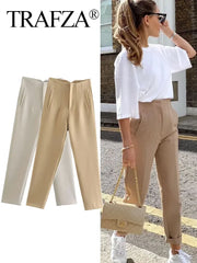 Elegant Solid Pencil Pant - Palm and Thread