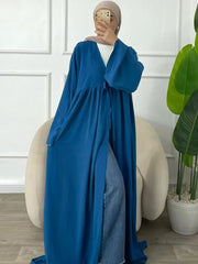 vestidos Loose Lace-ups Cardigan Abaya - Palm and Thread