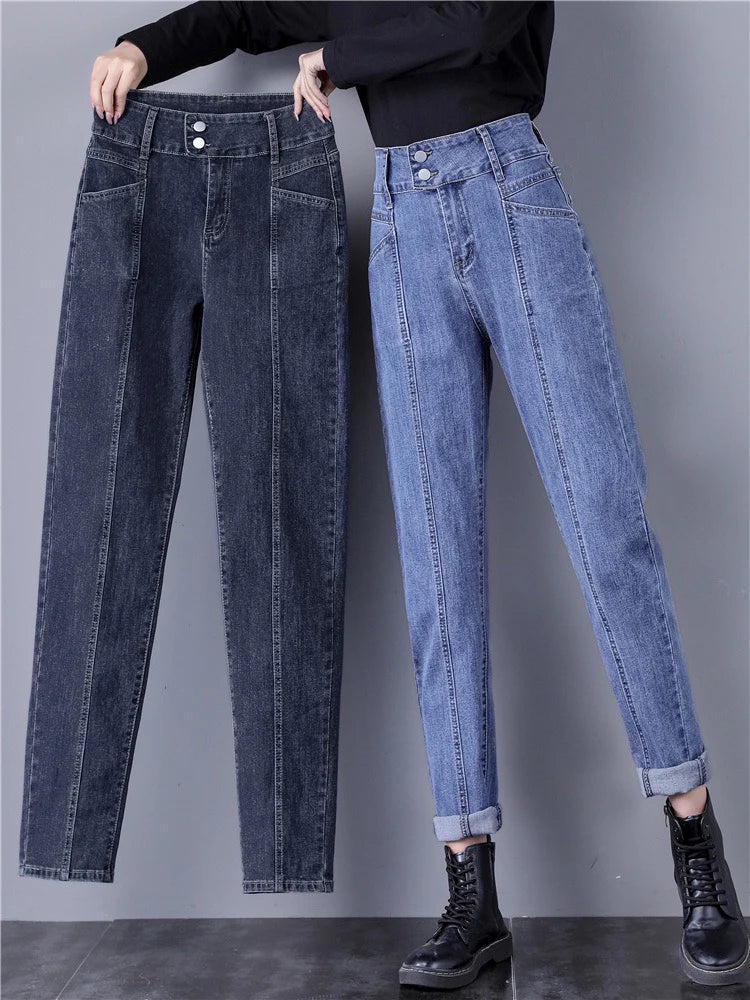 Ankle-length Harem Jeans Pant - Palm and Thread