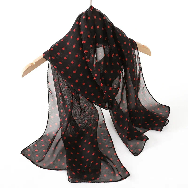 New Print Chiffon Scarf Shawl - Palm and Thread