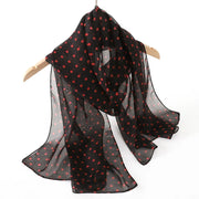 New Print Chiffon Scarf Shawl - Palm and Thread