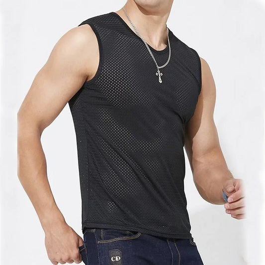 Ice Silk Mesh Tank Top - Palm and Thread