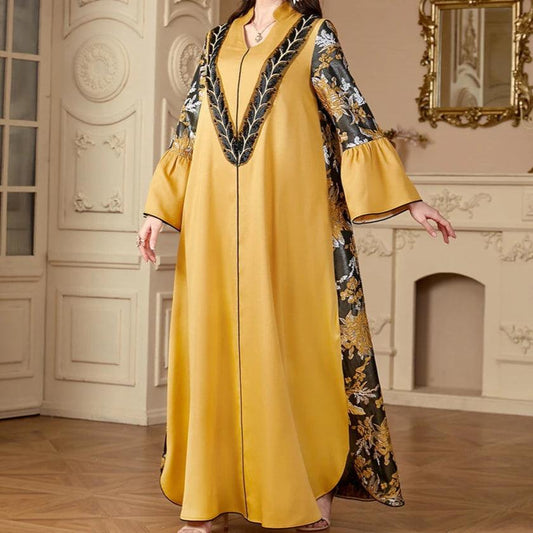 Vestidos Embroidery Abaya - Palm and Thread