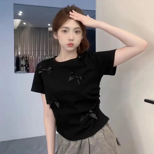 Elegant Ballet Bowknot T Shirt - Palm and Thread