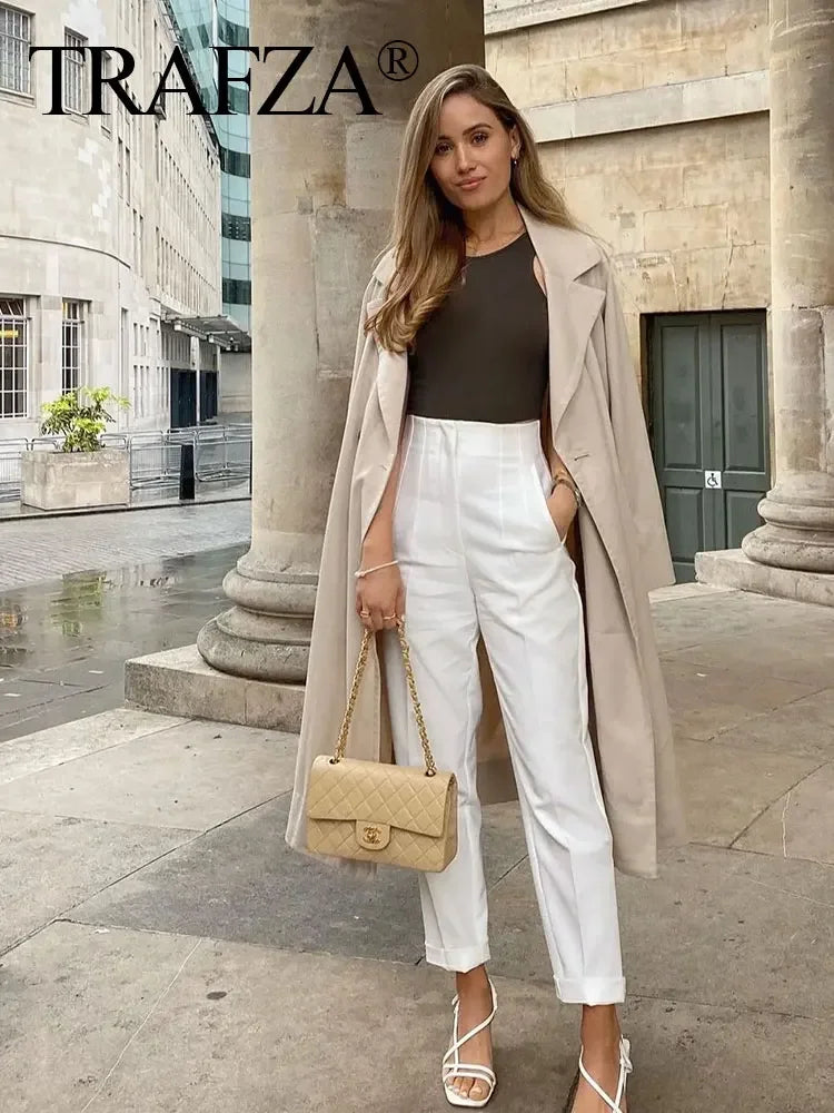 Elegant Solid Pencil Pant - Palm and Thread