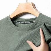 Polo Waffle Solid T-shirt - Palm and Thread