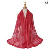 Silk Embroidered Baotou Gauze Fashion Scarf - Palm and Thread