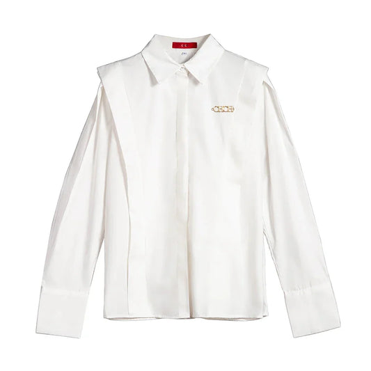 New Casual Ruffles Solid Blouse - Palm and Thread