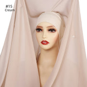 Newest Instant Chiffon Hijab - Palm and Thread