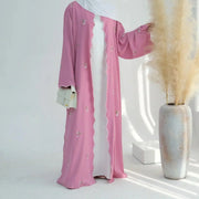 Embroidery Cardigan Abaya Kaftan - Palm and Thread