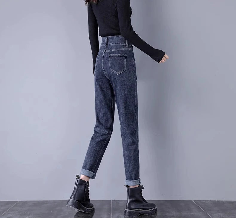 Ankle-length Harem Jeans Pant - Palm and Thread