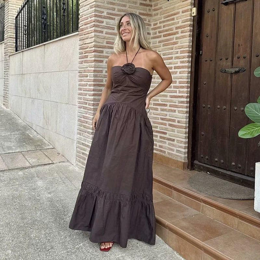 New Chic Tube Top Hanging Neck Dress - Palm and Thread
