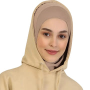 Instant Hijab Solid Color Hemp Headscarf - Palm and Thread