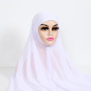 Chiffon Hijab With Underscarf Cap Bonnet Instant - Palm and Thread