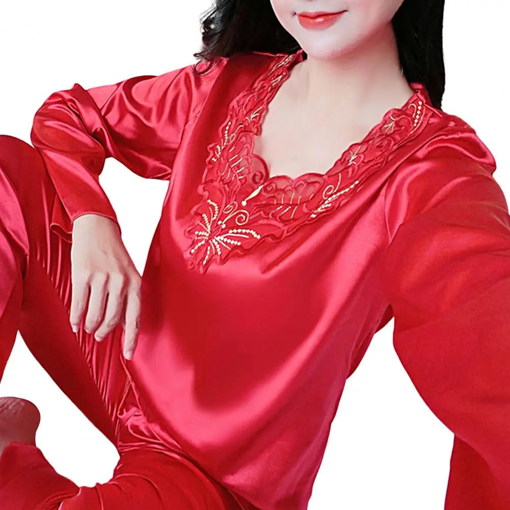 Silk Satin Pajama - Palm and Thread