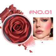 4-Shade Rose Petal Blush 3D petal rose Makeup Blush - Palm and Thread