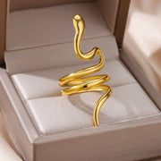 Stainless Steel Angel Feather Ring - Palm and Thread