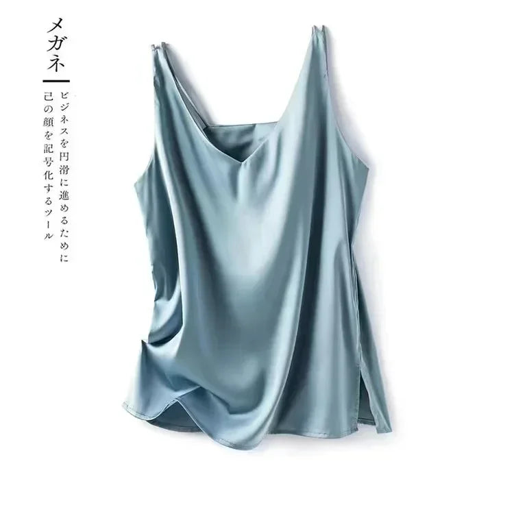 Elegant SILK Satin Blouse - Palm and Thread